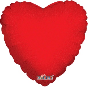 Globo de corazón rojo