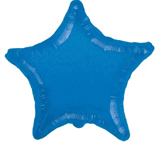 Globo de estrella azul rey